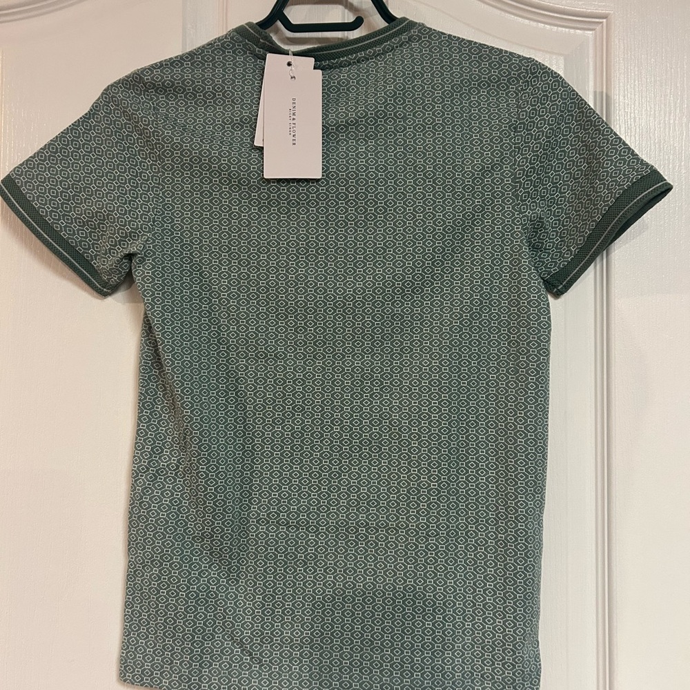 Green Patterned kids  Shirt